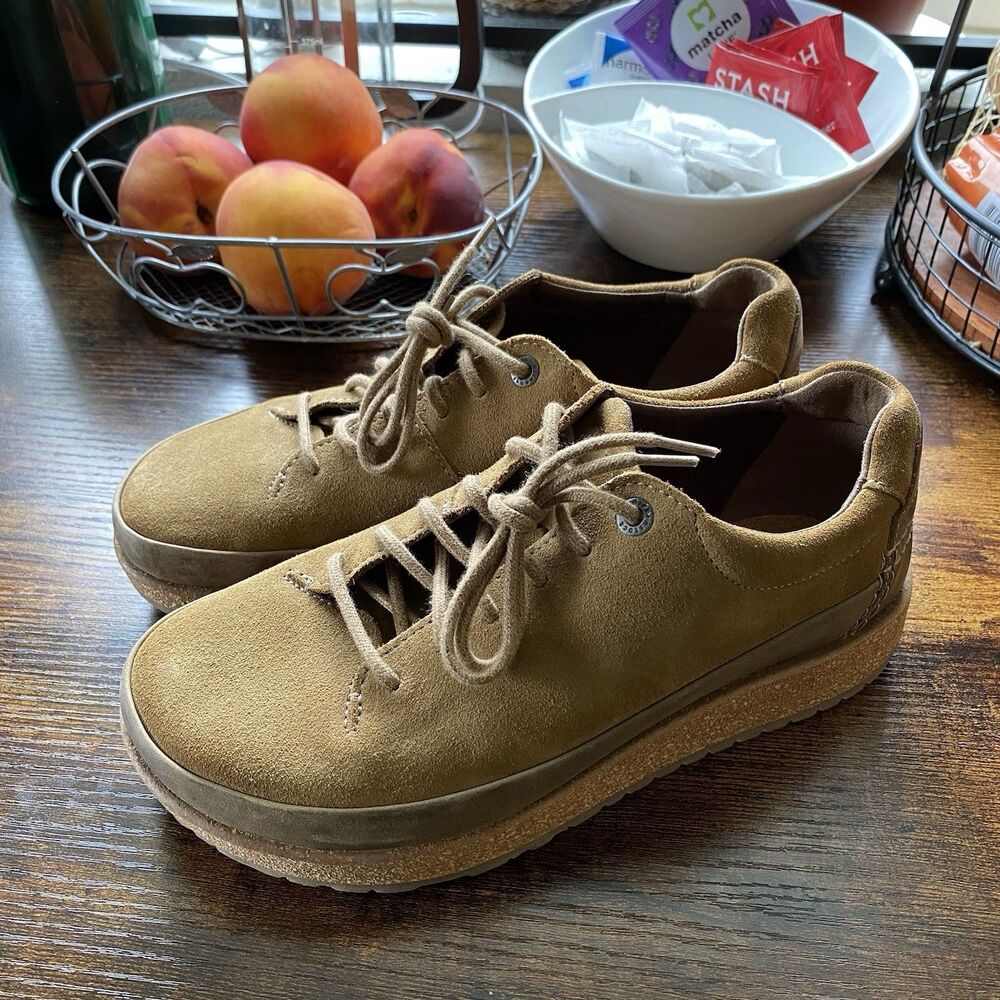 Birkenstock New w/o Box Honnef Low Tea Suede Leather Tan Size 37 6/6.5